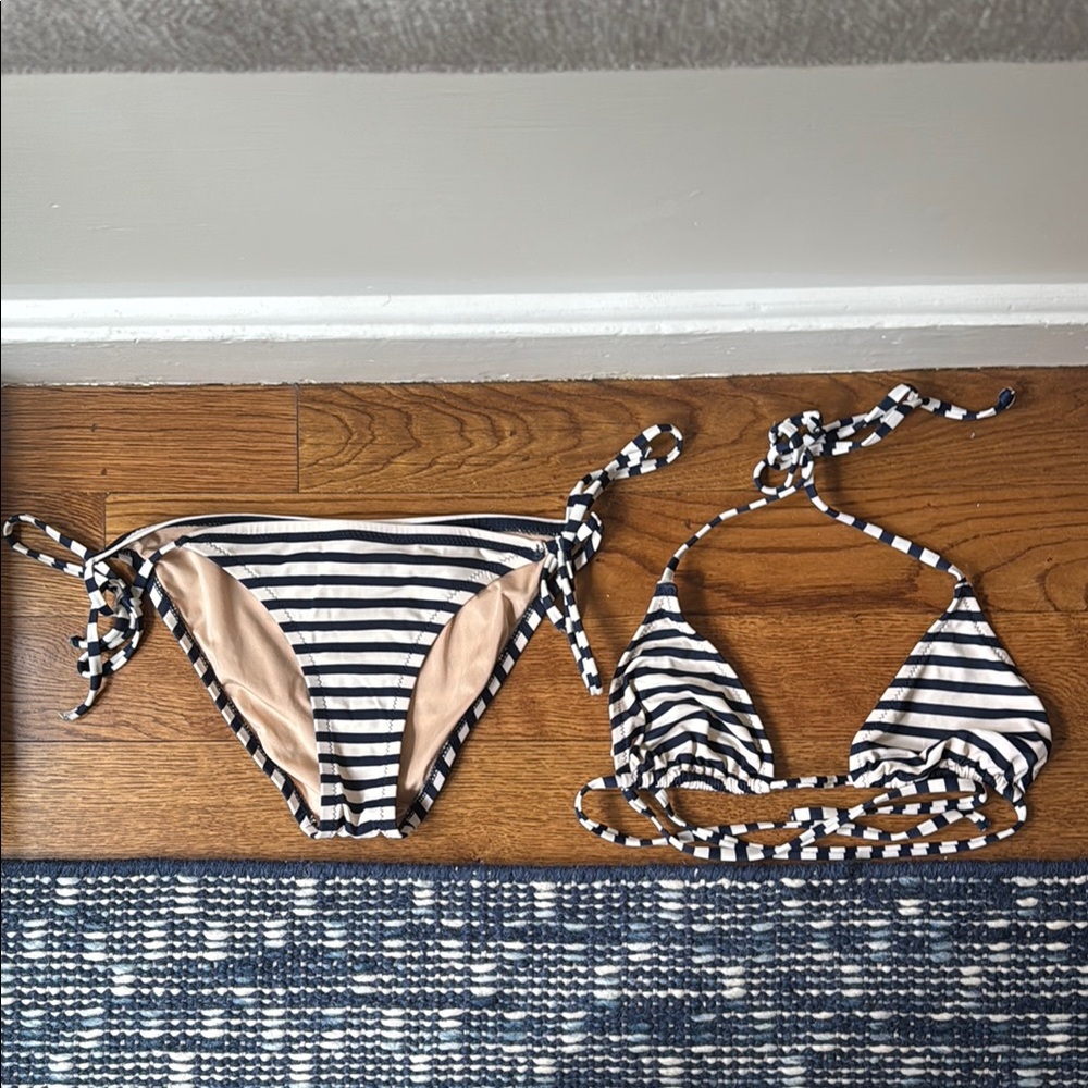 Striped Bikini Set